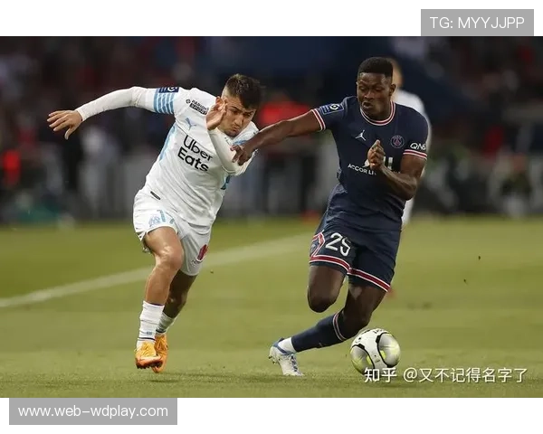 马赛vs巴黎圣日耳曼球员跑动热图：中场争夺成焦点